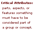 critical attributes